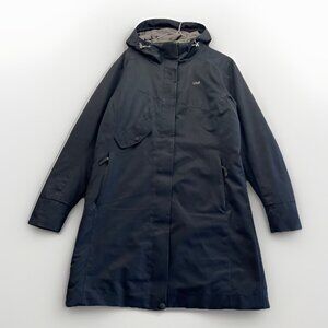 LOLE Winter Waterproof Parka Jacket Coat Womens Sz L Black Full Zip City